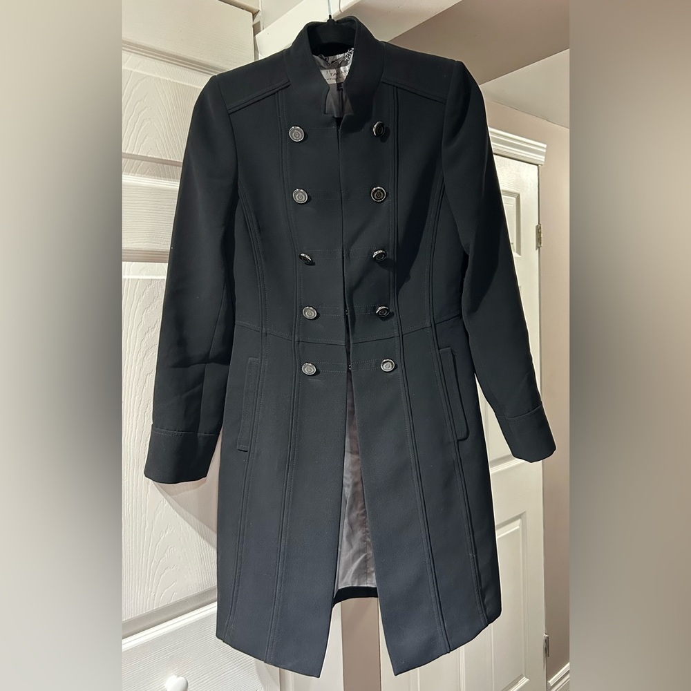 Tahari Elegant Black Double-Breasted Women's Suit Jacket Sz 2